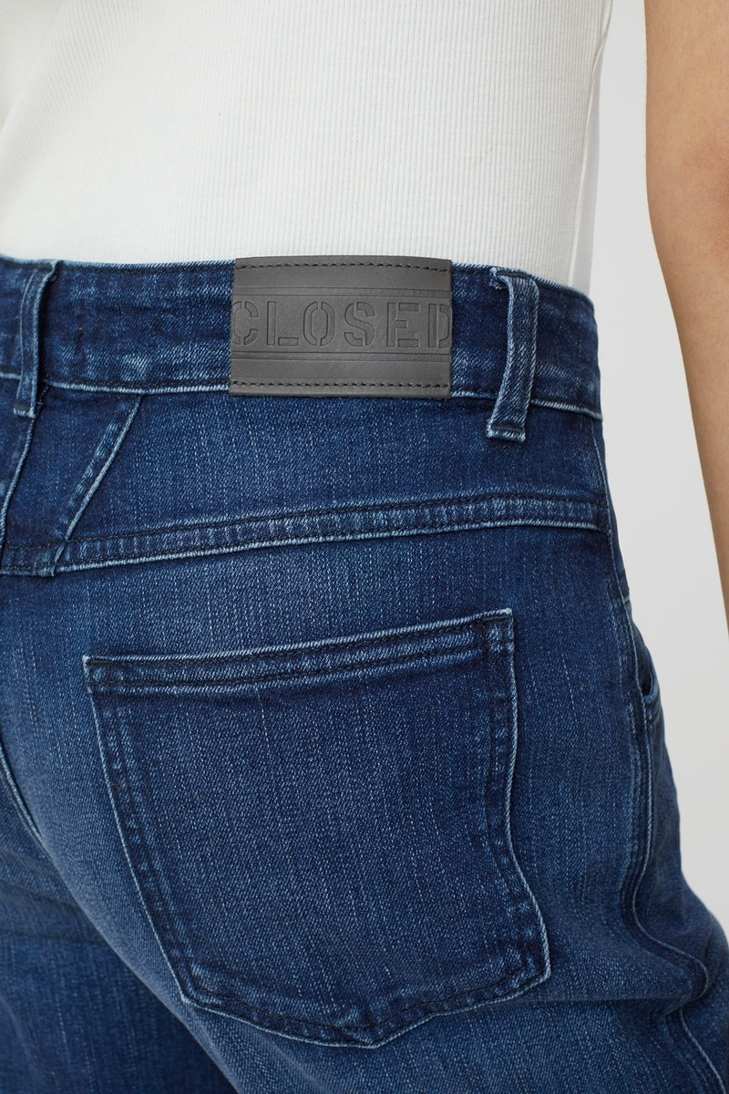 Jeans Pedal Pusher - Dark Blue - Femme