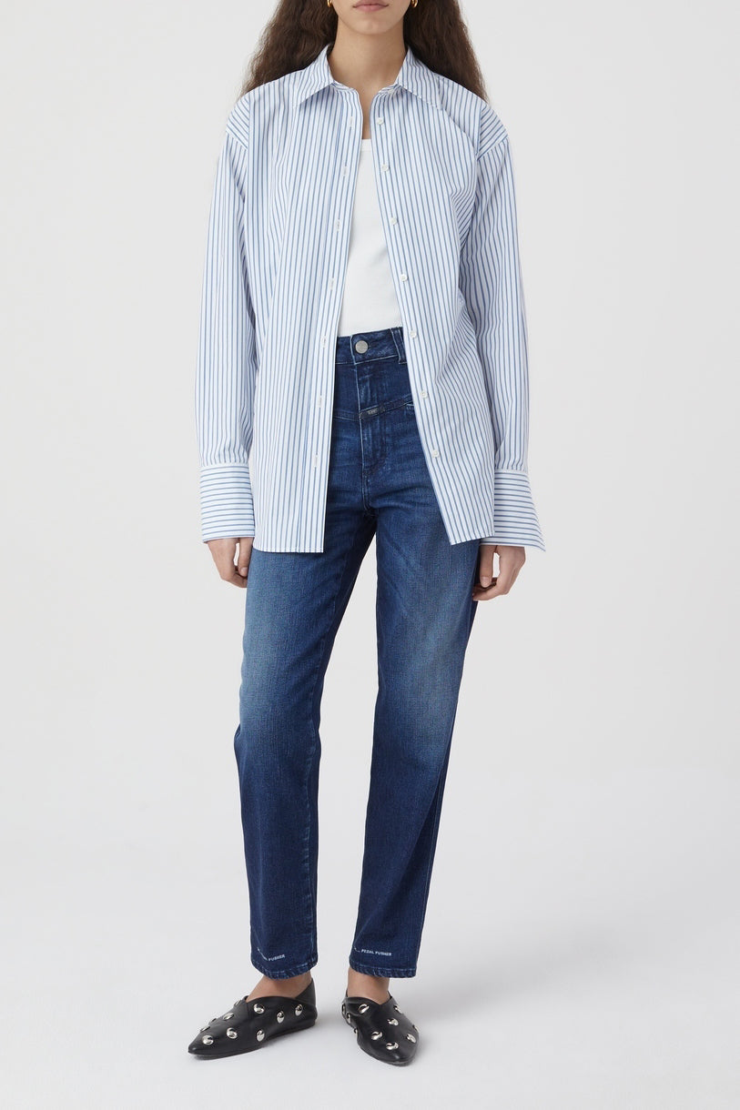 Jeans Pedal Pusher - Dark Blue - Women