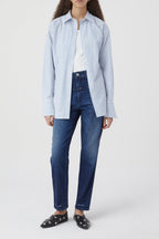 Jeans Pedal Pusher - Dark Blue - Women