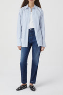 Jeans Pedal Pusher - Dark Blue - Femme