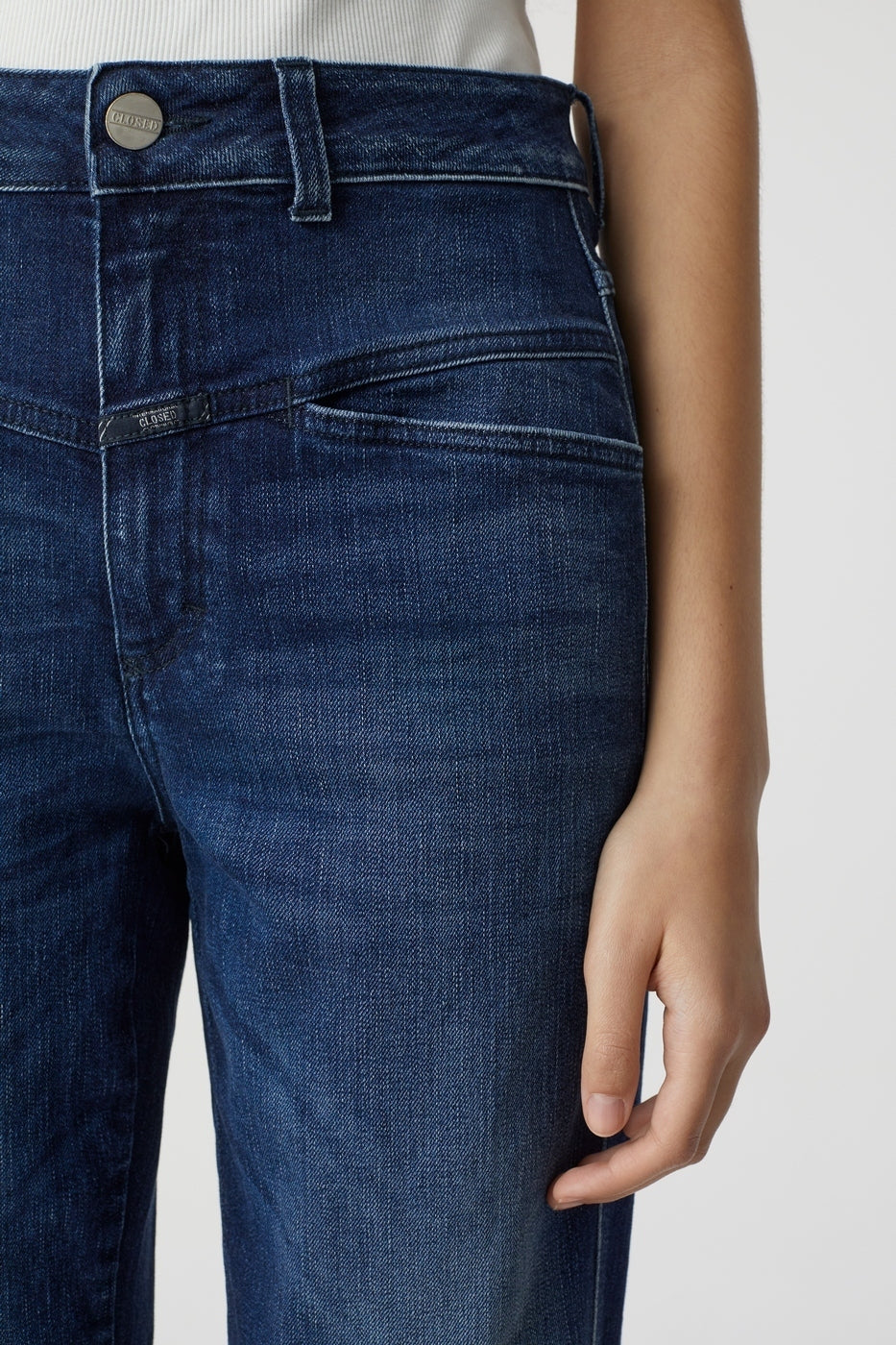 Jeans Pedal Pusher - Dark Blue - Women