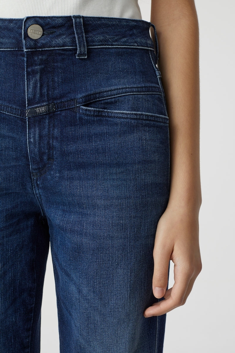 Jeans Pedal Pusher - Dark Blue - Femme