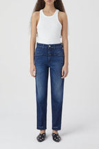 Jeans Pedal Pusher - Dark Blue - Women
