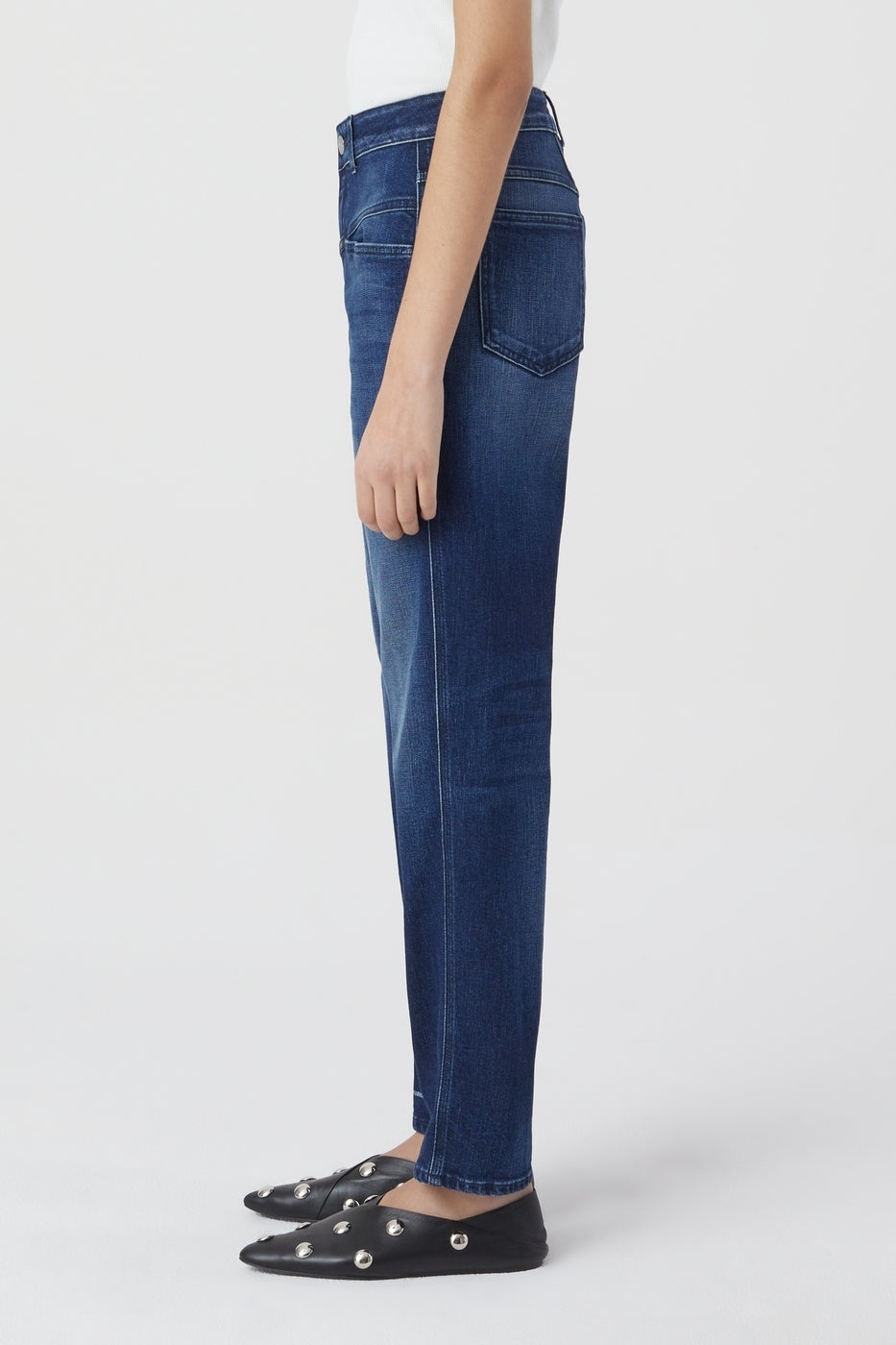 Jeans Pedal Pusher - Dark Blue - Women