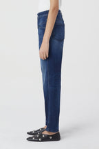 Jeans Pedal Pusher - Dark Blue - Women