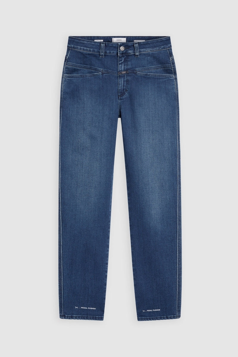 Jeans Pedal Pusher - Dark Blue - Femme