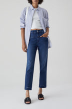 Jeans Pedal Pusher - Azul oscuro - Mujer