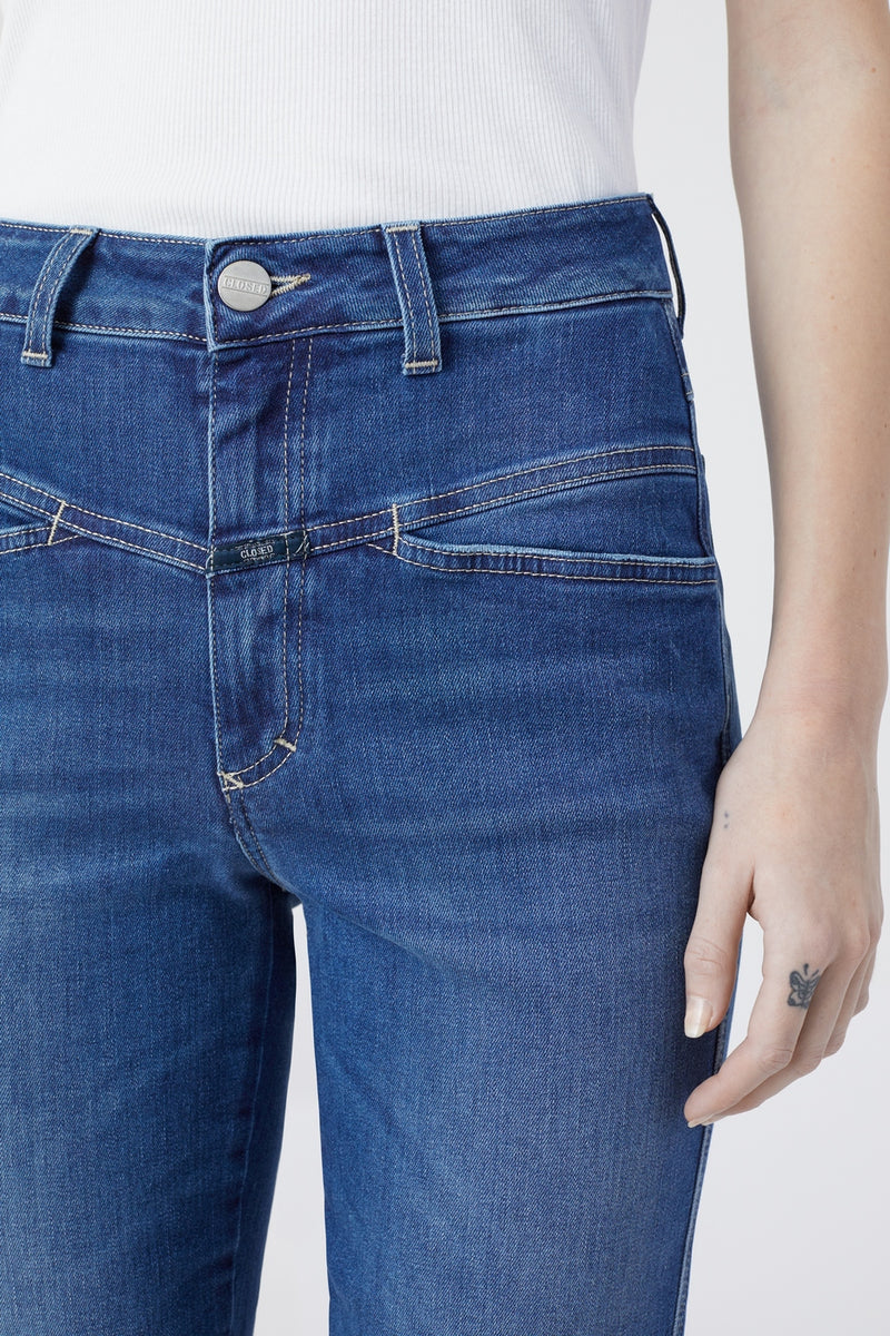 Jeans Pedal Pusher - Dark Blue - Femme