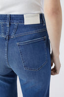 Jeans Pedal Pusher - Dark Blue - Femme