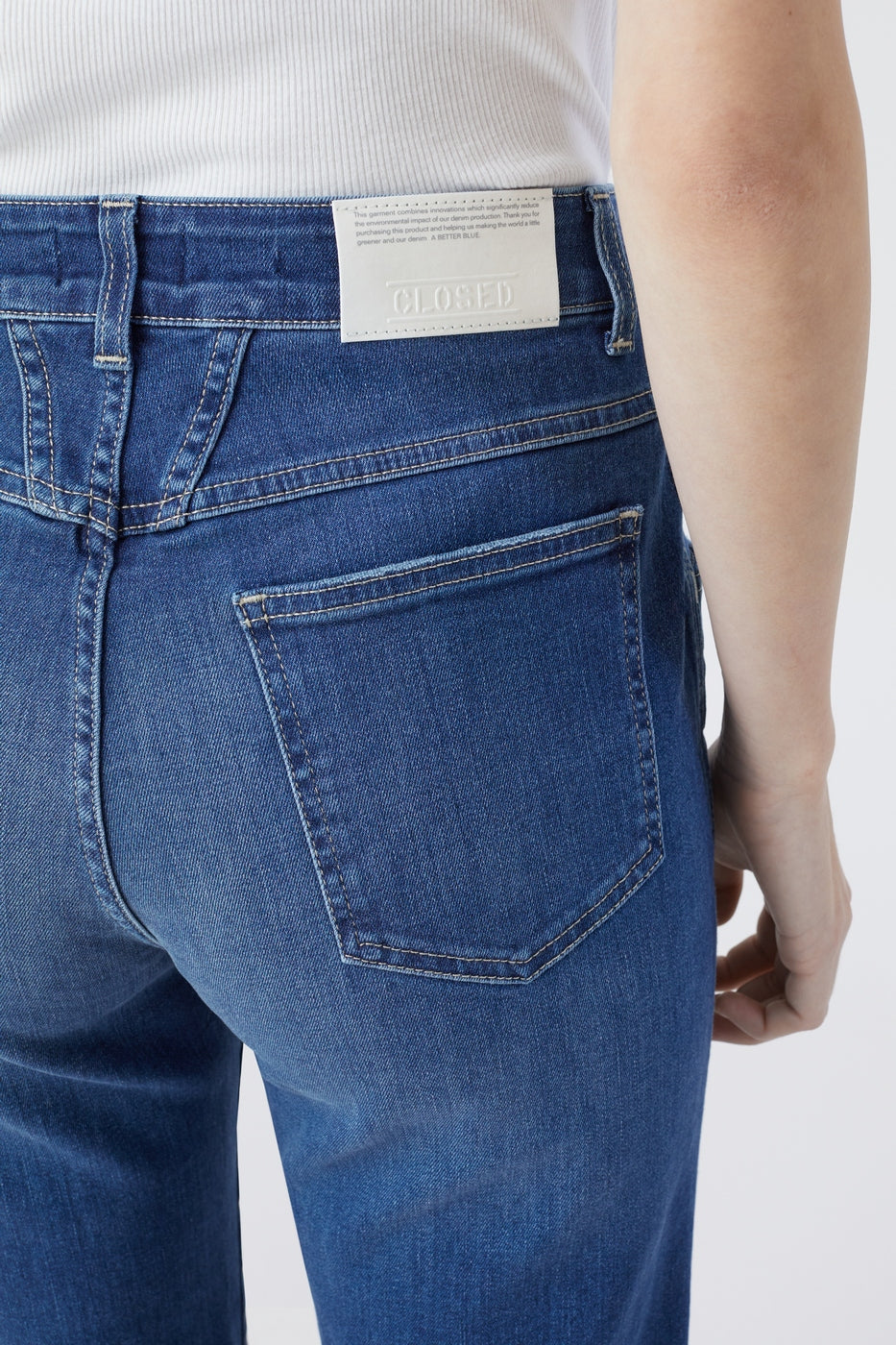 Jeans Pedal Pusher - Azul oscuro - Mujer