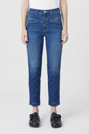 Jeans Pedal Pusher - Dark Blue - Femme