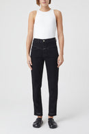 Jeans Pedal Pusher - Black - Femme