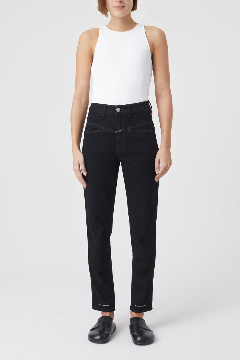 Jeans Pedal Pusher - Black - Femme