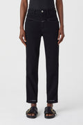 Jeans Pedal Pusher - Black - Mujer