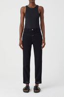 Jeans Pedal Pusher - Black - Femme