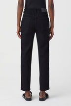 Jeans Pedal Pusher - Black - Mujer