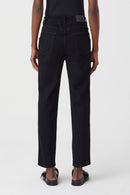 Jeans Pedal Pusher - Black - Femme