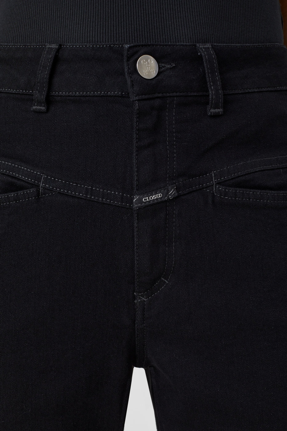 Jeans Pedal Pusher - Black - Mujer