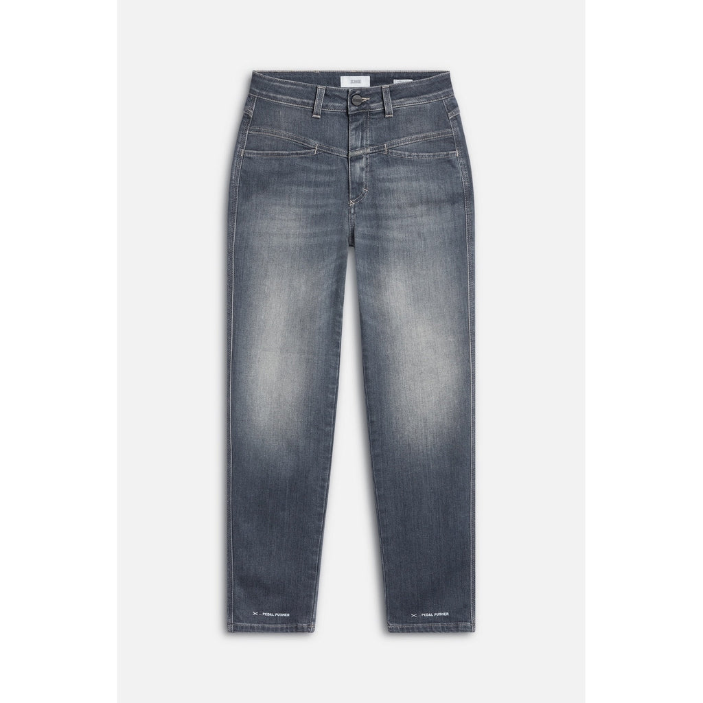 Jean Pedal Pusher - Gris Medio - Mujer