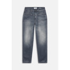 Jean Pedal Pusher - Gris Medio - Mujer