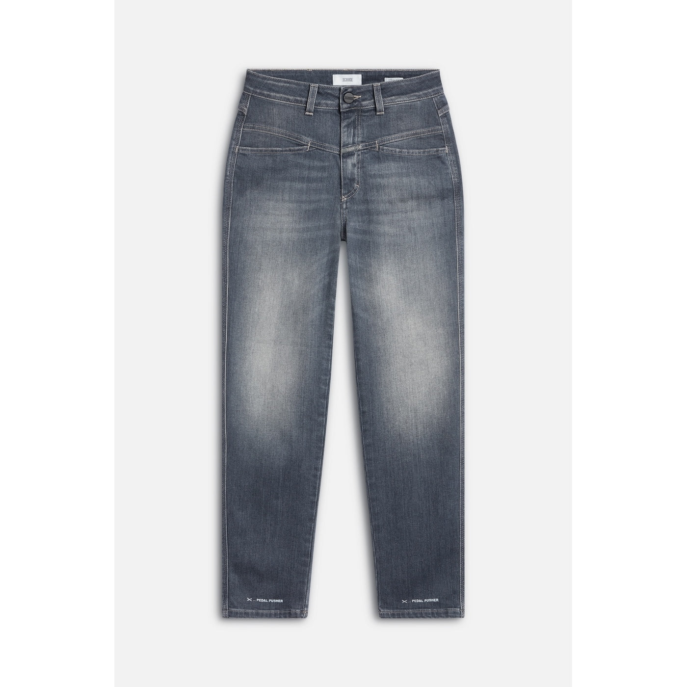 Jean Pedal Pusher - Gris Medio - Mujer
