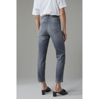 Jean Pedal Pusher - Gris Medio - Mujer
