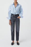 Jeans Pedal Pusher - Dark Grey - Femme