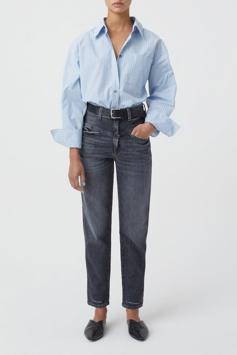 Jeans Pedal Pusher - Dark Grey - Femme