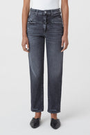 Jeans Pedal Pusher - Dark Grey - Femme