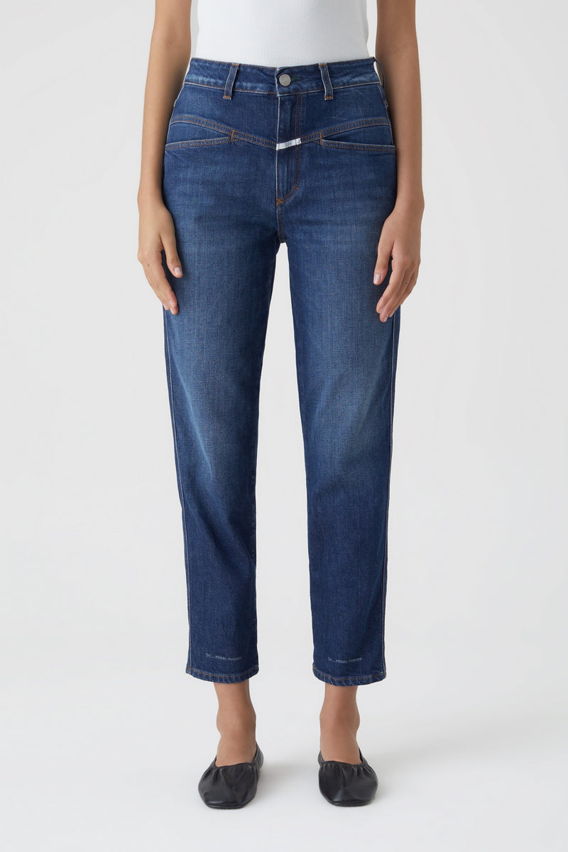 Jeans Pedal Pusher - Dark Blue - Femme