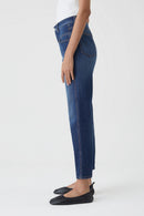 Jeans Pedal Pusher - Dark Blue - Femme