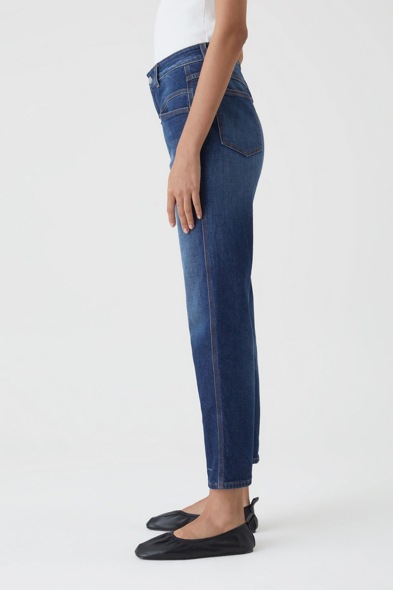 Jeans Pedal Pusher - Dark Blue - Femme