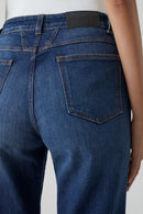 Jeans Pedal Pusher - Dark Blue - Femme