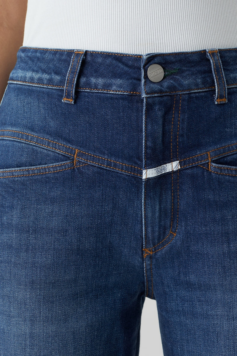 Jeans Pedal Pusher - Dark Blue - Femme