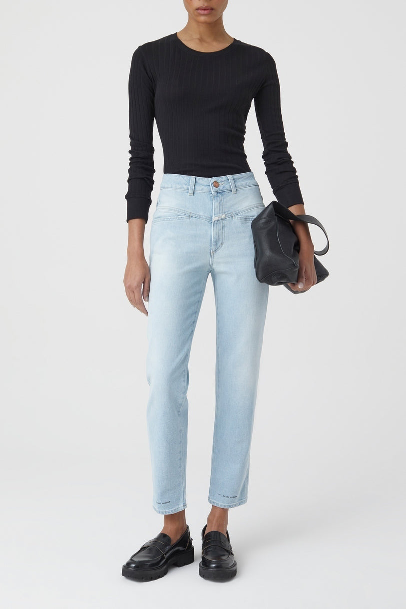 Jeans Pedal Pusher - Light Blue - Mujer