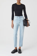 Jeans Pedal Pusher - Light Blue - Mujer