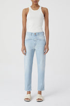 Jeans Pedal Pusher - Light Blue - Mujer