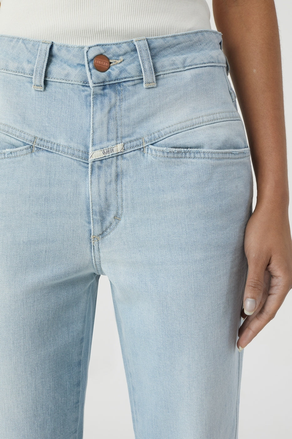Jeans Pedal Pusher - Light Blue - Mujer