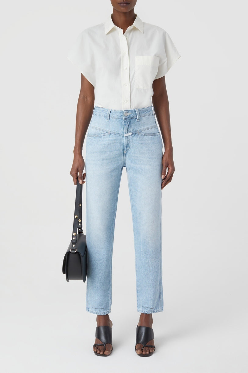 Jeans Pedal Pusher - Light Blue - Mujer