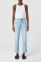 Jeans Pedal Pusher - Light Blue - Mujer