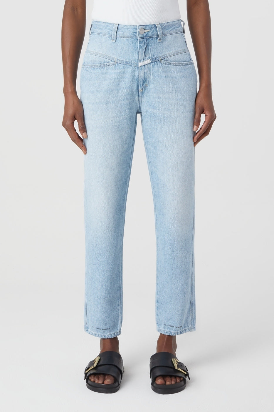 Jeans Pedal Pusher - Light Blue - Mujer