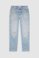 Jeans Pedal Pusher - Light Blue - Femme