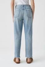 Jeans Pedal Pusher - Light Blue - Women