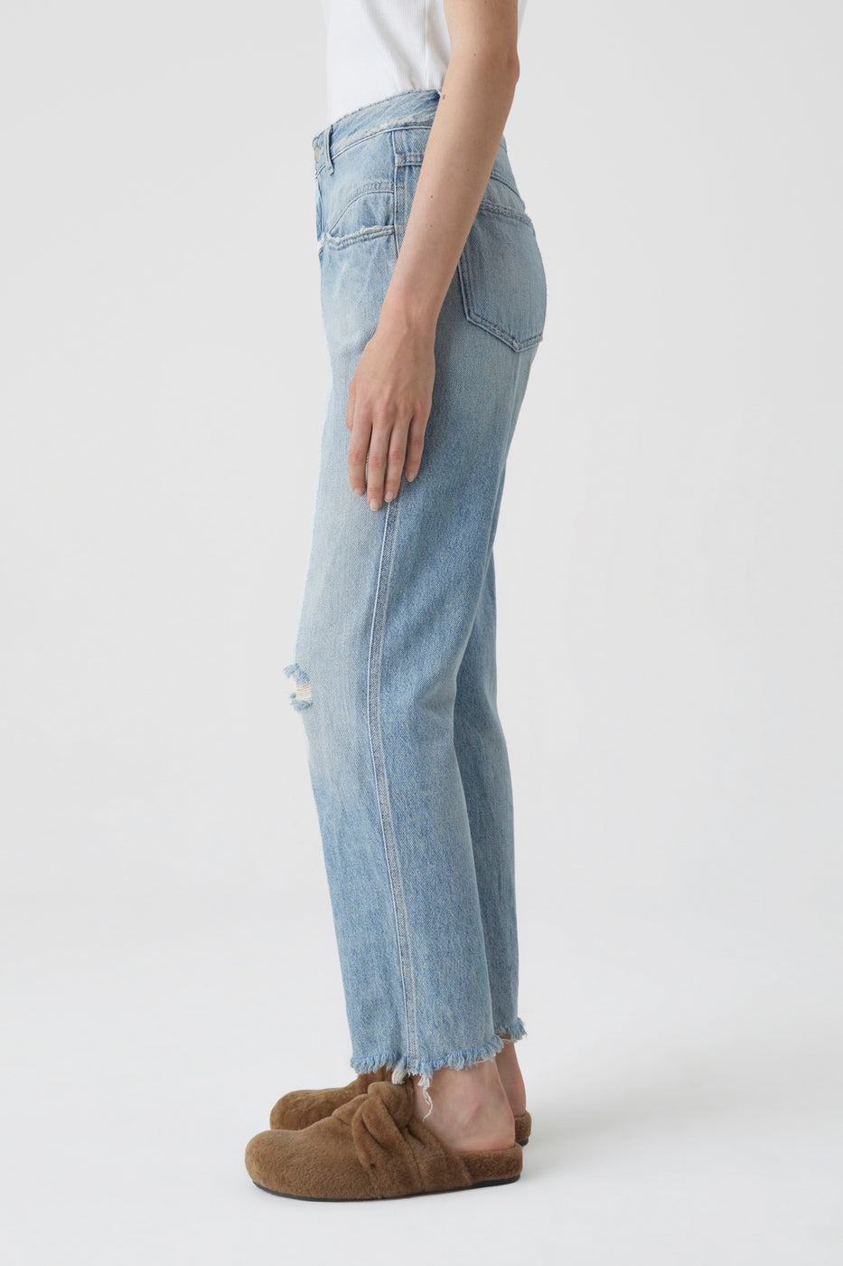 Jeans Pedal Pusher - Light Blue - Women