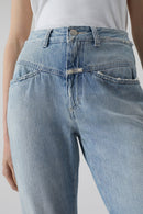 Jeans Pedal Pusher - Light Blue - Femme
