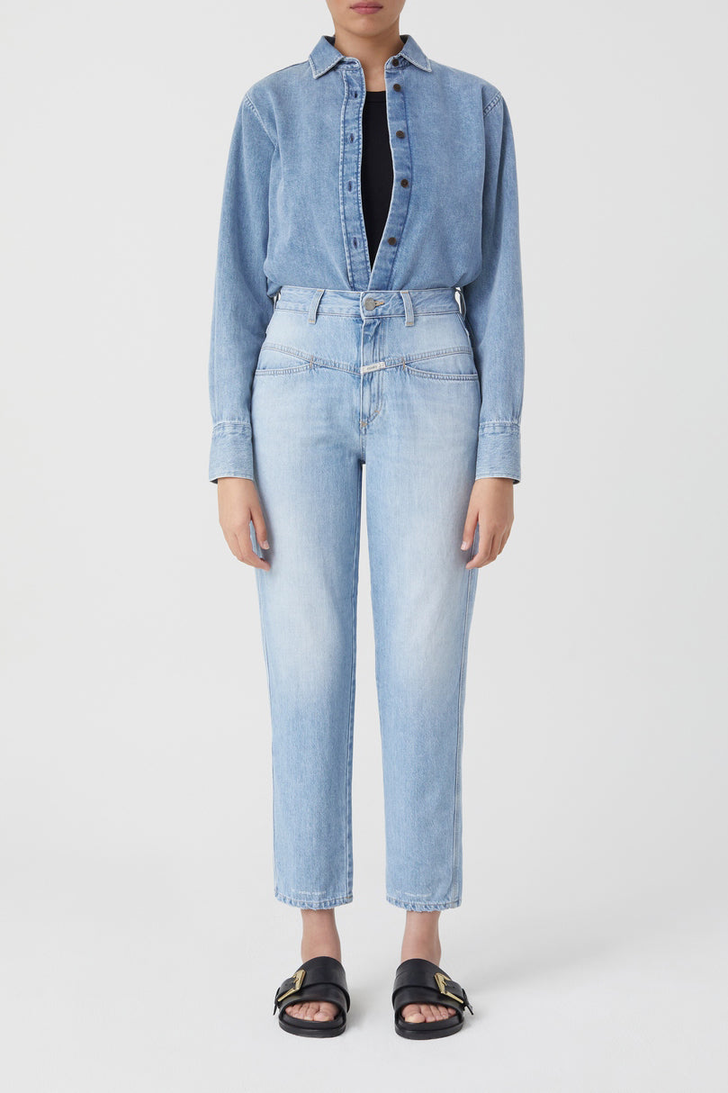 Jeans Pedal Pusher - Light Blue - Mujer