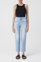 Jeans Pedal Pusher - Light Blue - Mujer
