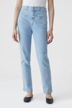 Jeans Pedal Pusher - Light Blue - Mujer