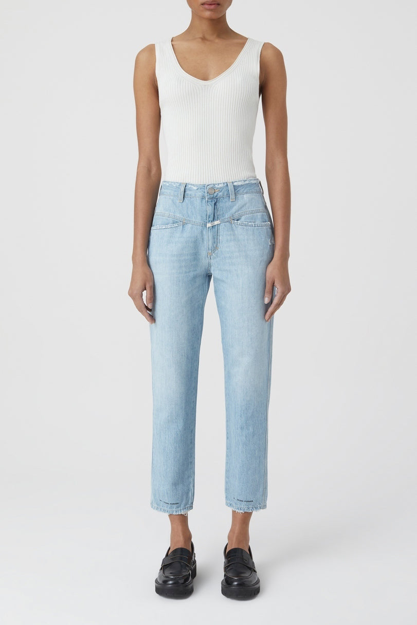 Jeans Pedal Pusher - Light Blue - Mujer