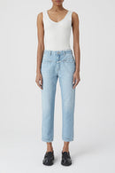 Jeans Pedal Pusher - Light Blue - Femme